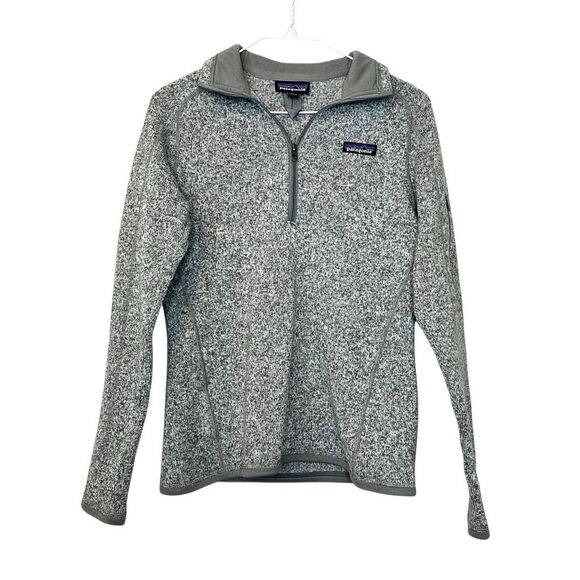 Patagonia Quarter Zip Better Sweater Fleece Jacket Gray Small - Picture 1 of 5